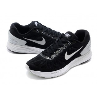 Nike LunarGlide 6 Chaussure de Running Nouvelle Pour Homme Noir/Blanc