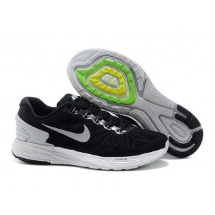 Nike LunarGlide 6 Chaussure de Running Nouvelle Pour Homme Noir/Blanc
