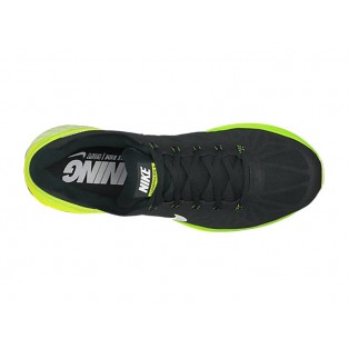 Nike LunarGlide 6 Chaussure de Running Nouvelle Pour Homme Noir/Jaune