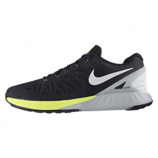 Nike LunarGlide 6 Chaussure de Running Nouvelle Pour Homme Noir/Jaune/Blanc