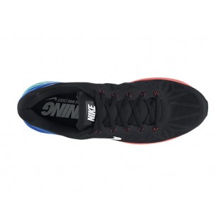 Nike LunarGlide 6 Chaussure de Running Nouvelle Pour Homme Noir/Rouge/Bleu