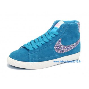 Nike Mmns Blazer GS Chaussures Nike Nouvelle Pour Femme Bleu 599386-ID13