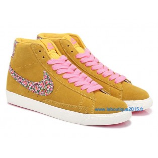 Nike Mmns Blazer GS Chaussures Nike Nouvelle Pour Femme Jaune 599386-ID12