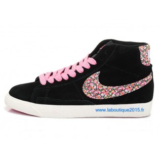 Nike Mmns Blazer GS Chaussures Nike Nouvelle Pour Femme Noir/Rose 599386-ID7