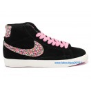 Nike Mmns Blazer GS Chaussures Nike Nouvelle Pour Femme Noir/Rose 599386-ID7