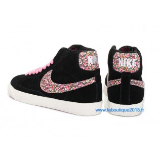 Nike Mmns Blazer GS Chaussures Nike Nouvelle Pour Femme Noir/Rose 599386-ID7