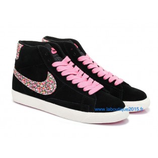 Nike Mmns Blazer GS Chaussures Nike Nouvelle Pour Femme Noir/Rose 599386-ID7