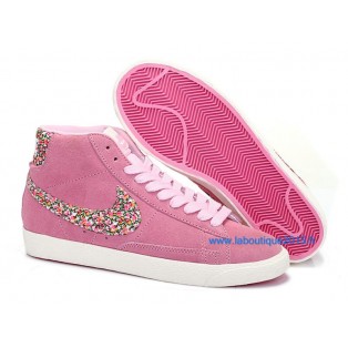 Nike Mmns Blazer GS Chaussures Nike Nouvelle Pour Femme Rose 599386-ID11