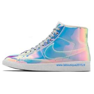 Nike Mmns Blazer Mid Prm QS Chaussures Nike Nouvelle Pour Femme Argent 599386-ID22