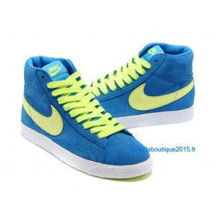 Nike Mmns Blazer Mid Suede Vntg Chaussures Nike Nouvelle Pour Femme Bleu 599386-ID5