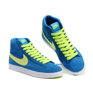 Nike Mmns Blazer Mid Suede Vntg Chaussures Nike Nouvelle Pour Femme Bleu 599386-ID5