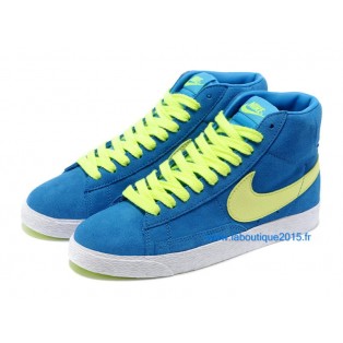 Nike Mmns Blazer Mid Suede Vntg Chaussures Nike Nouvelle Pour Femme Bleu 599386-ID5