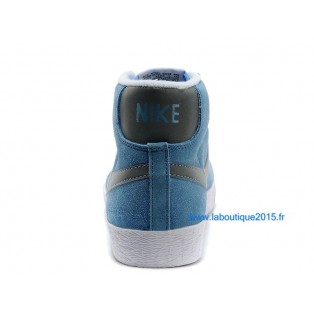 Nike Mmns Blazer Mid Suede Vntg Chaussures Nike Nouvelle Pour Femme Bleu/Gris 599386-ID21