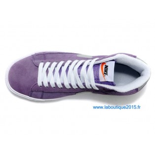 Nike Mmns Blazer Mid Suede Vntg Chaussures Nike Nouvelle Pour Femme Gris/Pourpre 599386-ID16
