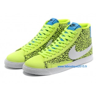 Nike Mmns Blazer Mid Suede Vntg Chaussures Nike Nouvelle Pour Femme Jaune/Blanc 599386-ID14