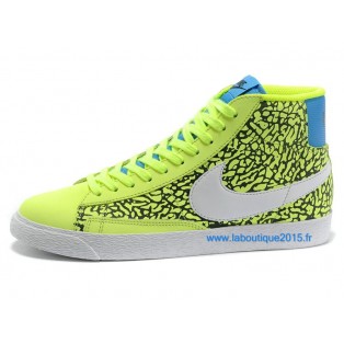 Nike Mmns Blazer Mid Suede Vntg Chaussures Nike Nouvelle Pour Femme Jaune/Blanc 599386-ID14