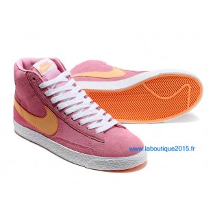 Nike Mmns Blazer Mid Suede Vntg Chaussures Nike Nouvelle Pour Femme Rose 599386-ID3