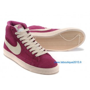 Nike Mmns Blazer Mid Suede Vntg Chaussures Nike Nouvelle Pour Femme Rose/Blanc 599386-ID19