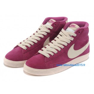 Nike Mmns Blazer Mid Suede Vntg Chaussures Nike Nouvelle Pour Femme Rose/Blanc 599386-ID19