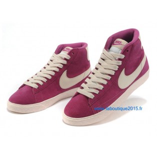 Nike Mmns Blazer Mid Suede Vntg Chaussures Nike Nouvelle Pour Femme Rose/Blanc 599386-ID19