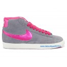 Nike Mmns Blazer Mid Suede Vntg Chaussures Nike Nouvelle Pour Femme Rose/Gris 599386-ID18