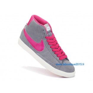 Nike Mmns Blazer Mid Suede Vntg Chaussures Nike Nouvelle Pour Femme Rose/Gris 599386-ID18