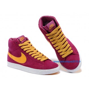 Nike Mmns Blazer Mid Suede Vntg Chaussures Nike Nouvelle Pour Femme Rouge 599386-ID6