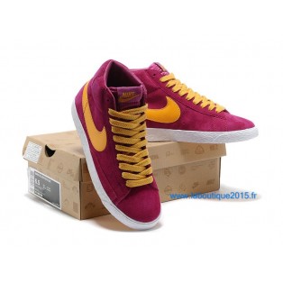 Nike Mmns Blazer Mid Suede Vntg Chaussures Nike Nouvelle Pour Femme Rouge 599386-ID6