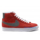 Nike Mmns Blazer Mid Suede Vntg Chaussures Nike Nouvelle Pour Femme Rouge/Gris 599386-ID15