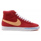 Nike Mmns Blazer Mid Suede Vntg Chaussures Nike Nouvelle Pour Femme Rouge/Rose 599386-ID2