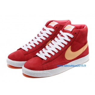 Nike Mmns Blazer Mid Suede Vntg Chaussures Nike Nouvelle Pour Femme Rouge/Rose 599386-ID2