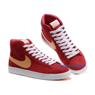 Nike Mmns Blazer Mid Suede Vntg Chaussures Nike Nouvelle Pour Femme Rouge/Rose 599386-ID2