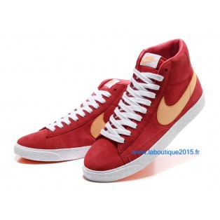 Nike Mmns Blazer Mid Suede Vntg Chaussures Nike Nouvelle Pour Femme Rouge/Rose 599386-ID2