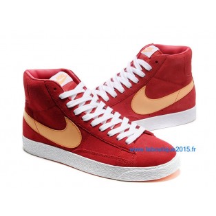 Nike Mmns Blazer Mid Suede Vntg Chaussures Nike Nouvelle Pour Femme Rouge/Rose 599386-ID2