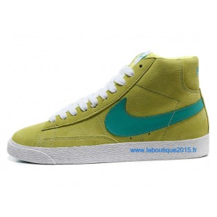 Nike Mmns Blazer Mid Suede Vntg Chaussures Nike Nouvelle Pour Femme Vert 599386-ID4