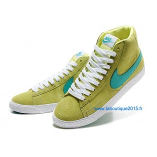 Nike Mmns Blazer Mid Suede Vntg Chaussures Nike Nouvelle Pour Femme Vert 599386-ID4
