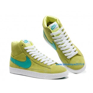 Nike Mmns Blazer Mid Suede Vntg Chaussures Nike Nouvelle Pour Femme Vert 599386-ID4