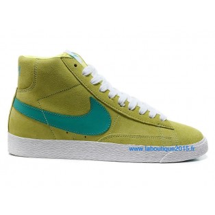 Nike Mmns Blazer Mid Suede Vntg Chaussures Nike Nouvelle Pour Femme Vert 599386-ID4