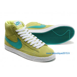 Nike Mmns Blazer Mid Suede Vntg Chaussures Nike Nouvelle Pour Femme Vert 599386-ID4