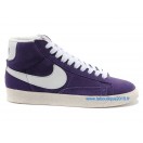 Nike Mmns Blazer Mid Suede Vntg Chaussures Nike Nouvelle Pour Femme Violet/Blanc 599386-ID1