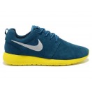 Nike Roshe Run Chaussurses Nike Running Pour Homme Bleu/Gris/Jaune 511881-089