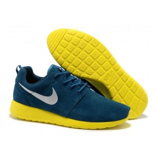 Nike Roshe Run Chaussurses Nike Running Pour Homme Bleu/Gris/Jaune 511881-089