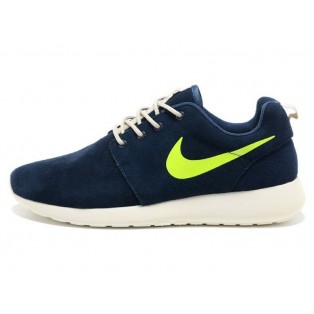 Nike Roshe Run Chaussurses Nike Running Pour Homme Bleu/Jaune/Blanc