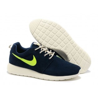 Nike Roshe Run Chaussurses Nike Running Pour Homme Bleu/Jaune/Blanc