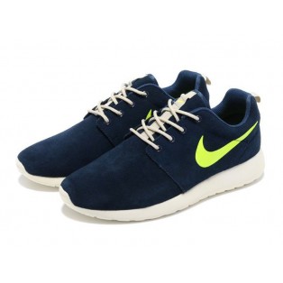 Nike Roshe Run Chaussurses Nike Running Pour Homme Bleu/Jaune/Blanc