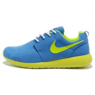 Nike Roshe Run Chaussurses Nike Running Pour Homme Bleu/Jaune/Blanc 511881-408