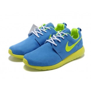 Nike Roshe Run Chaussurses Nike Running Pour Homme Bleu/Jaune/Blanc 511881-408