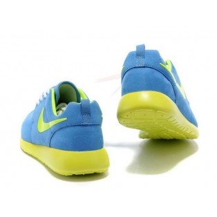 Nike Roshe Run Chaussurses Nike Running Pour Homme Bleu/Jaune/Blanc 511881-408