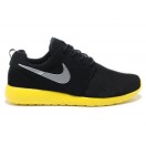 Nike Roshe Run Chaussurses Nike Running Pour Homme Noir/Gris/Jaune 511881-003