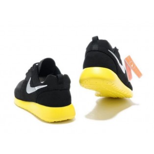 Nike Roshe Run Chaussurses Nike Running Pour Homme Noir/Gris/Jaune 511881-003